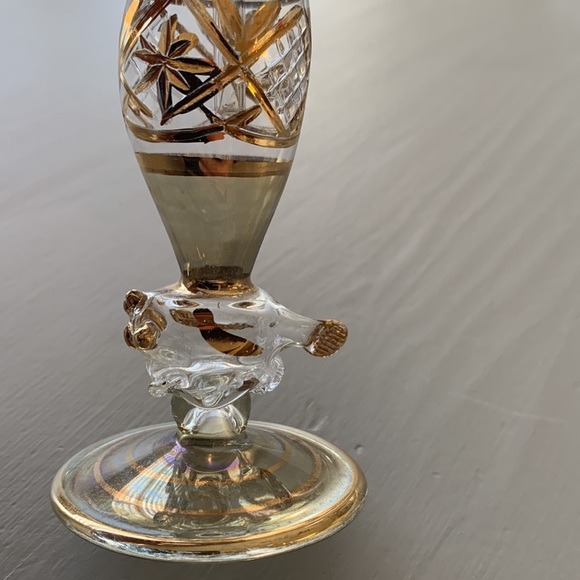 Egyptian hand blown glass perfume bottle - Picture 3 of 3